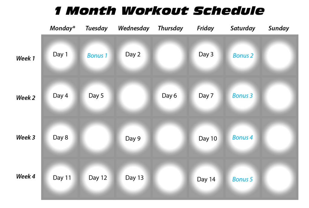 One Month Plan Onlykinds Fitness